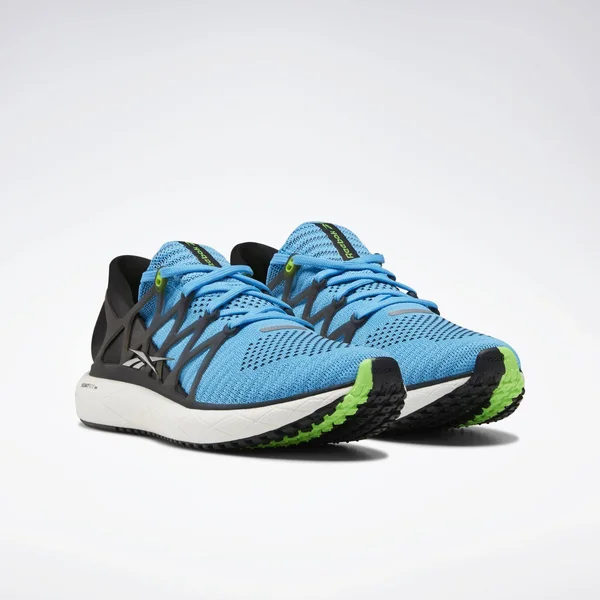 Reebok Men's Floatride Run 2.0 Running Shoe Bright CYAN/BLACK/SOLAR Green 11.5