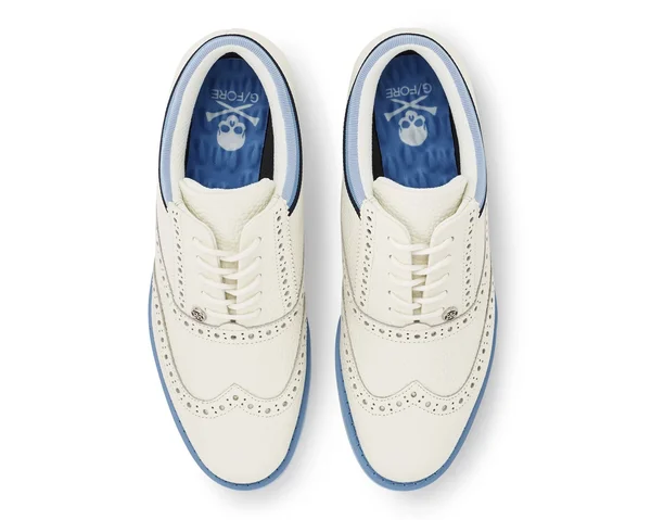 G/FORE Women's Grosgrain Brogue Gallivanter Golf Shoes - White - 8.5