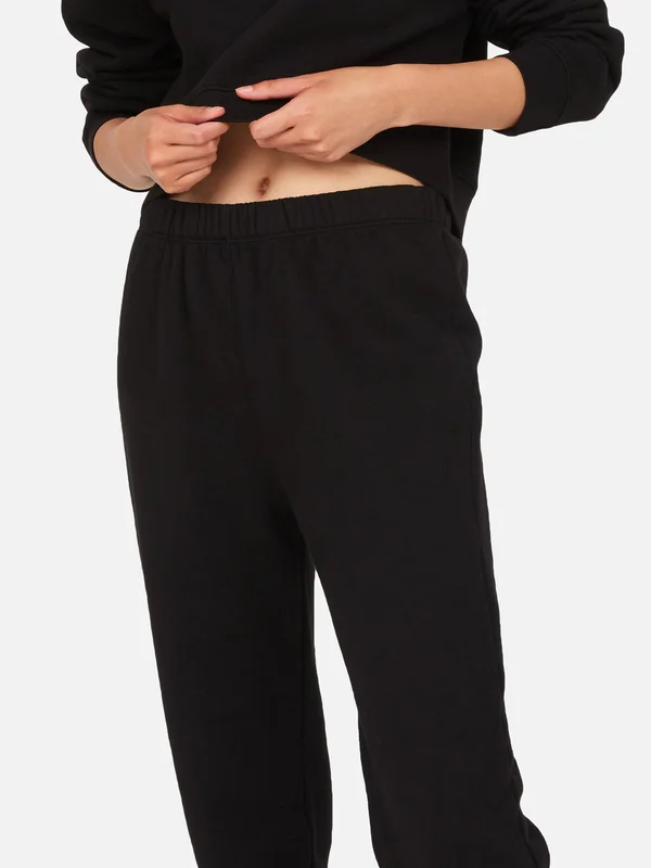 Fleece Relaxed Sweatpant Jet Black - XL