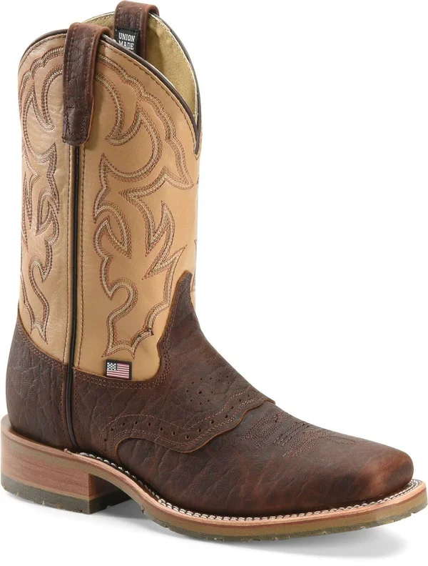 Double H Bison Wide Steel Toe Ice Roper 11x22 8 Men's Briar