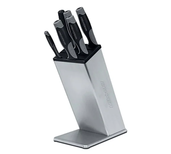 Dexter Russell 29823 V-Lo Series 6-Piece Knife Set & Stainless Steel Block