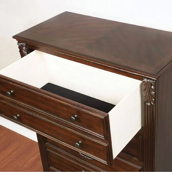 Cervantes Brown Nightstand from Furniture of America