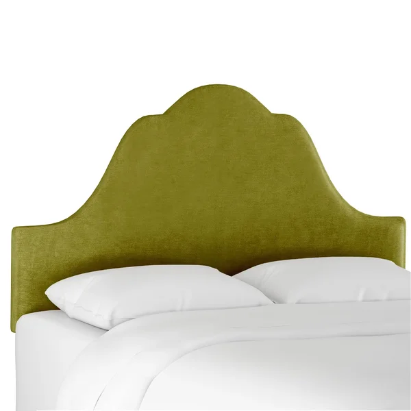 California King Zinnia Arched Headboard Green Velvet - Opalhouse