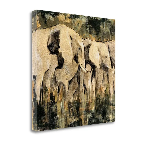 Tangletown Fine Art Heart of The Jungle III by Liz Jardine, Giclee Print on Wrap Canvas, 24x22x24x22