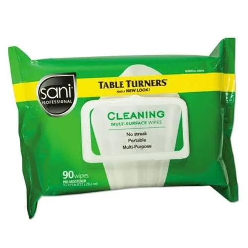 Sani-Professional Brand TableTurners Wet Wipes - 12 Packs (Nic A580FW)