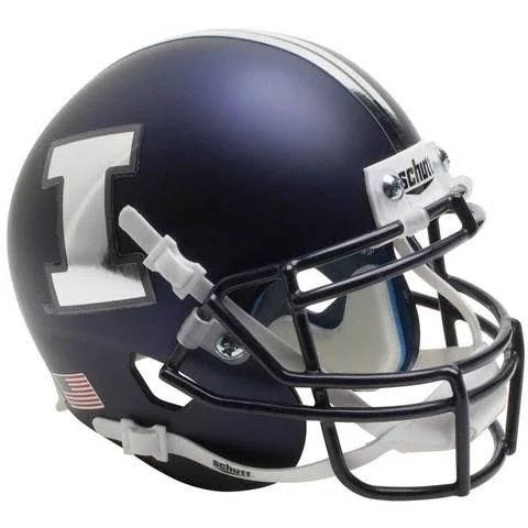 Schutt Authentic Illinois Fighting Illini Chrome Decal XP Football Helmet
