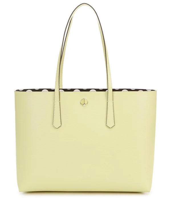 Kate Spade New York Molly Bikini Dot Pop Large Tote Lemon Sorbet