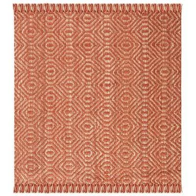 Muriel Southwestern Handmade Flatweave Jute/Sisal Rust Area Rug Laurel Foundry Modern Farmhouse Rug Size: Square 6'