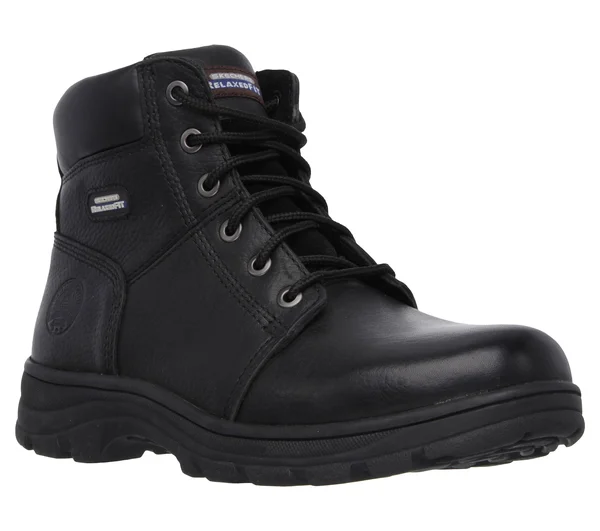 Skechers Men's Work Relaxed Fit Workshire Condor, Black