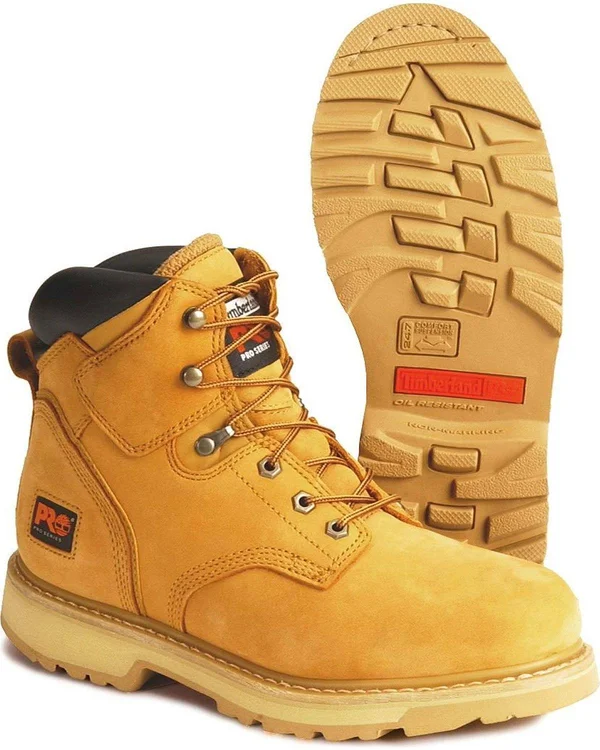 Timberland Pro Men's 6 in. Pit Boss Steel Toe Work Boot - Wheat