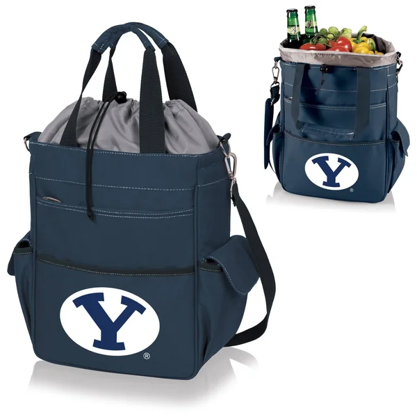 Picnic Time Activo Cooler Tote BYU Cougars Navy Blue