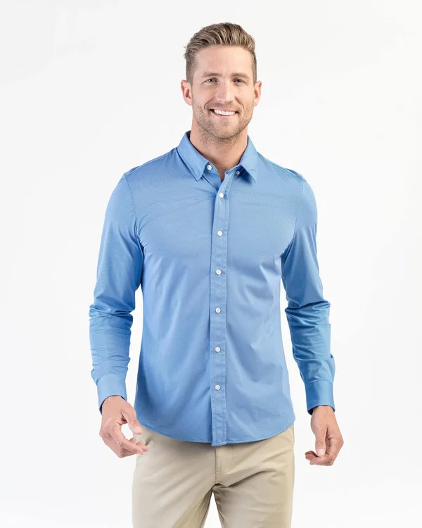 Rhone Commuter Shirt - Button Down Dress Shirt, Size: XL, French Blue