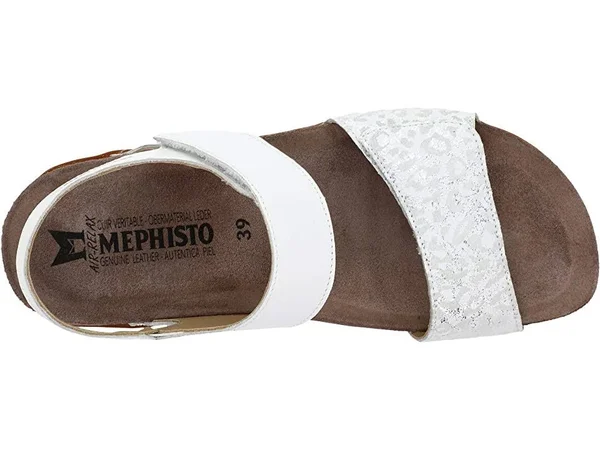Mephisto Women's Agave Shoes - White Silk Jaguar in Size 6