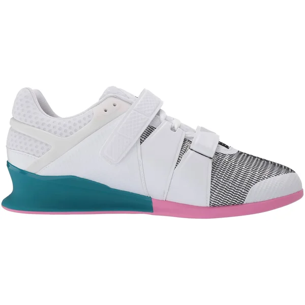 Reebok Legacylifter, White/Seaport Teal/Polished Pink, 8