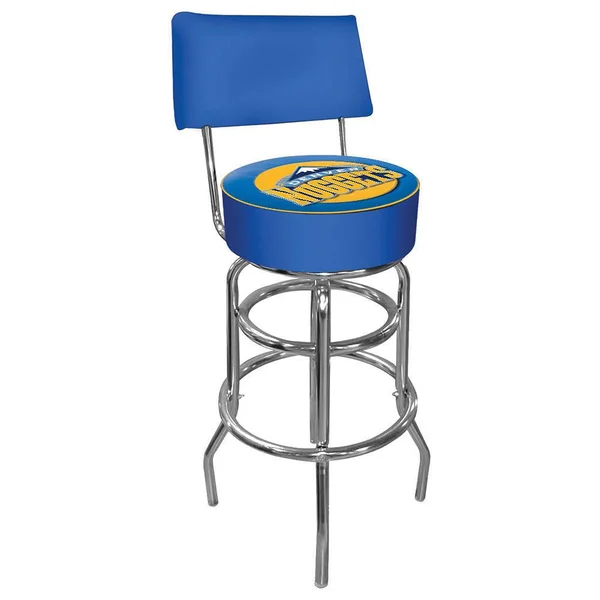 Trademark Denver Nuggets NBA Padded Swivel Bar Stool with Back