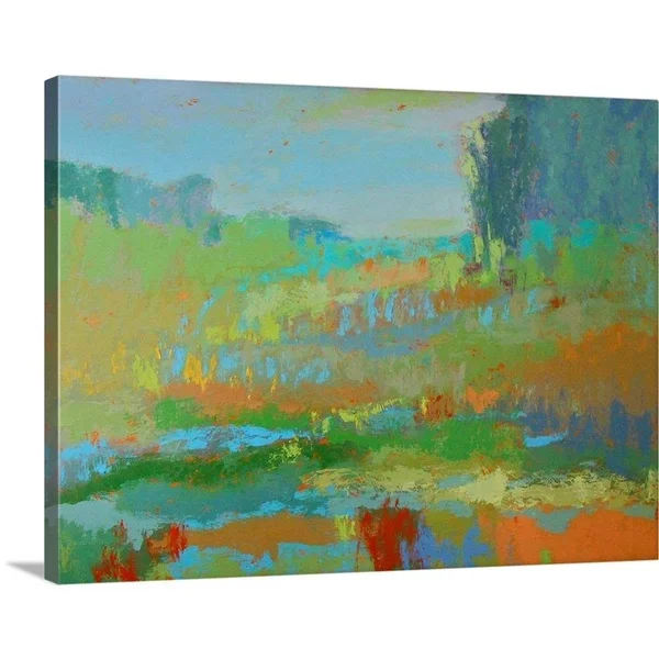 GreatBigCanvas Southern View II by Jane Schmid 18-in H x 24-in W Abstract Print on Canvas, 2381498-24-24X18