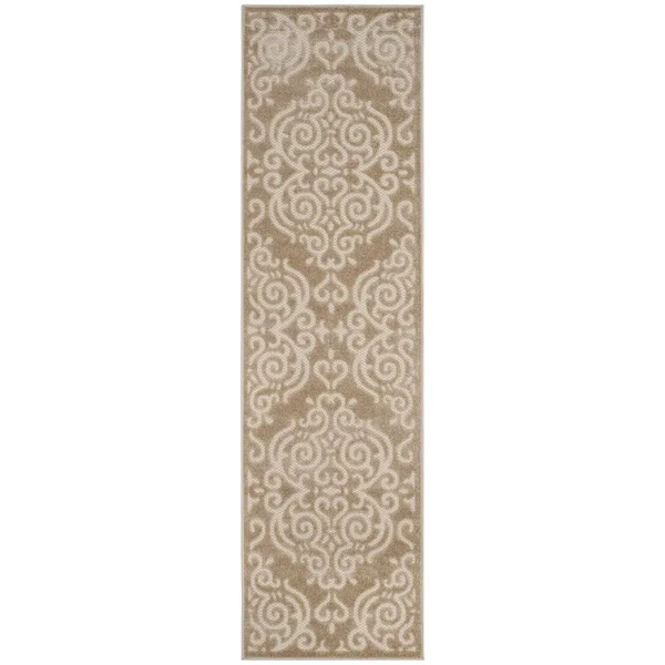 Safavieh Cottage COT932L 5&3x22 x 7&7x22 Light Beige, Cream Area Rug