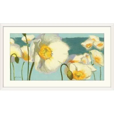 &White Icelands& by Shirley Novak Painting Print Great Big Canvas Size: 26x22 H x 44x22 W x 1x22 D - Format: White Framed