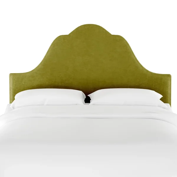 California King Zinnia Arched Headboard Green Velvet - Opalhouse