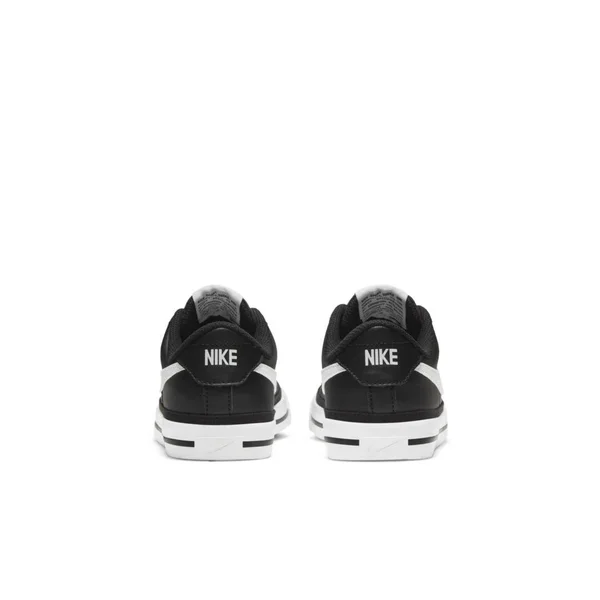 Nike Court Legacy Black/White Grade School Kids& Shoes - Size: 4