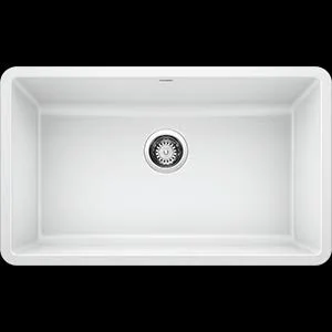 Blanco 30 inch Precis Undermount Single Bowl Kitchen Sink - White 442533