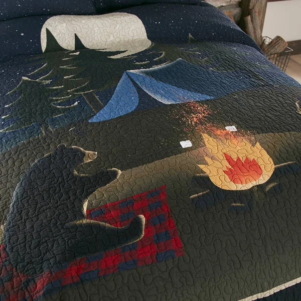 Donna Sharp Bear Campfire Quilt Set, Twin