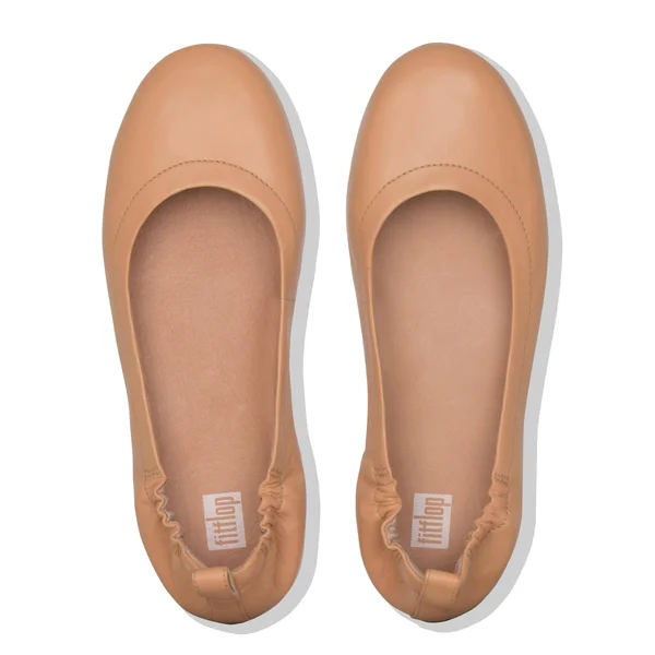 Fitflop Women's Allegro Leather Ballet Flats Blush 5