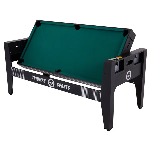 Triumph 45-6065 72x22 4-in-1 Multi Game Swivel Table (Table Tennis Air Hockey Billiard Table Football) with Adjust Table