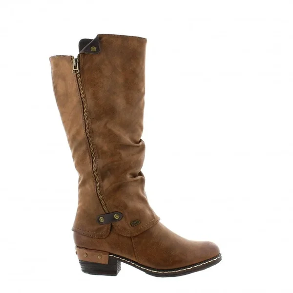 Rieker 93655-26 Womens Knee High Boots Tan 37 EU