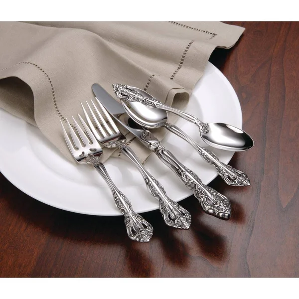 Oneida 2765FPLF 7 1/4x22 Dinner Fork with 18/10 Stainless Grade - Michelangelo Pattern