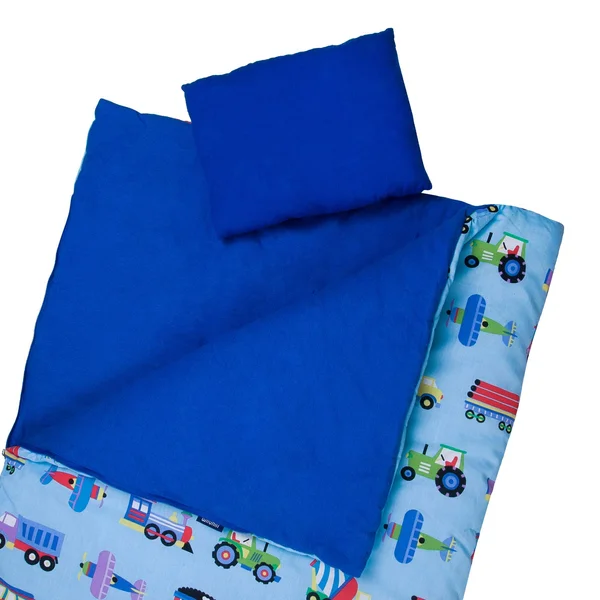 Wildkin Olive Trains, Planes & Trucks Sleeping Bag