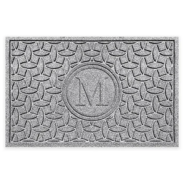 Weather Guard Ellipse Door Mat in Medium Grey