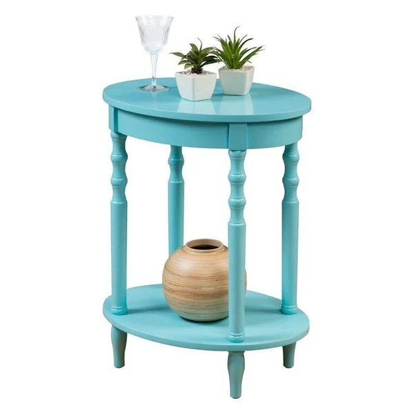 Convenience Concepts Classic Accents Brandi Oval End Table, Sea Foam