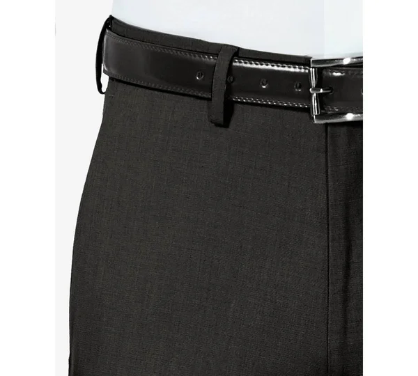 Men's J.M. Haggar Premium Classic-Fit Stretch Sharkskin Flat-Front Hidden Expandable Waist Dress Pants, Size: 40x32, Dark Grey