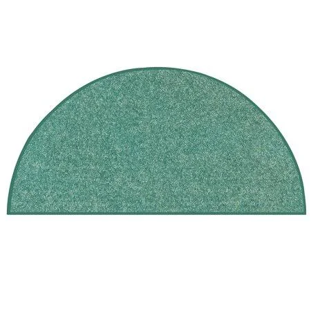 Home Queen Pet Friendly Area Rugs Teal - 60 inchx120 inch Half Round, Green