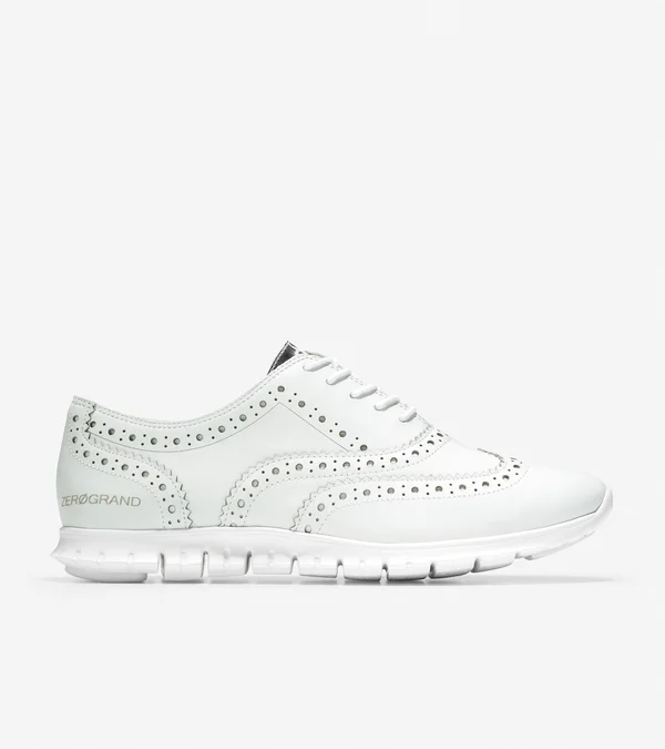 Cole Haan ZER谿RAND Wingtip Oxford - White - Lace-ups