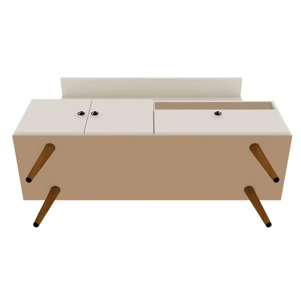 Manhattan Comfort Tribeca 53.94 TV Stand and Panel in Off White