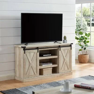 Hadria TV Stand for TVs Up to 65x22 Gracie Oaks Color: White Oak