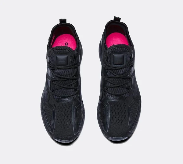 Adidas Men's ZX 2K Boost Black/Black/Shock Pink