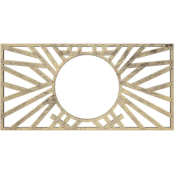 Ekena Millwork CMPP36X18HOAPG 36x22W x 18x22H x 13 3/8x22ID x 1x22P Hoover Architectural Grade PVC Pierced Ceiling Medallion - An