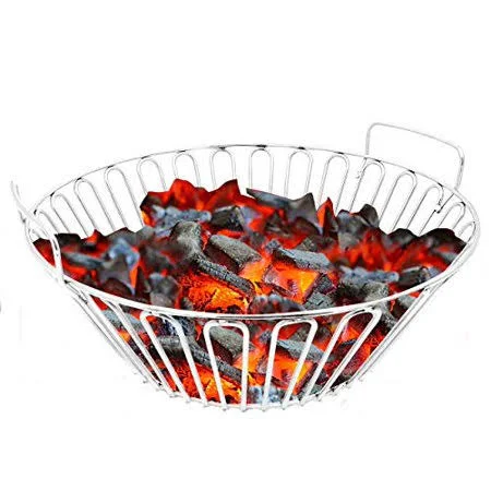 Zbxfcsh 13.5 inch Charcoal Ash Basket Fits for Large Big Green Egg Grill - Kamado Joe Classic, Pit BOSS, Louisiana Grills, Primo K