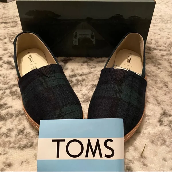 Toms Women's Seasonal Classic Alpargata, Size: 7, Spruce Plaid