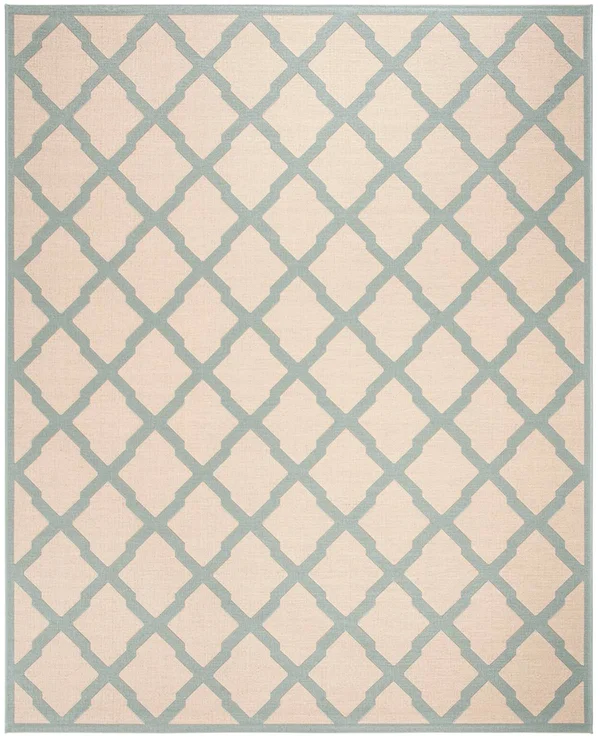 Safavieh Linden LND122L Cream/Aqua 9& x 12& Area Rug