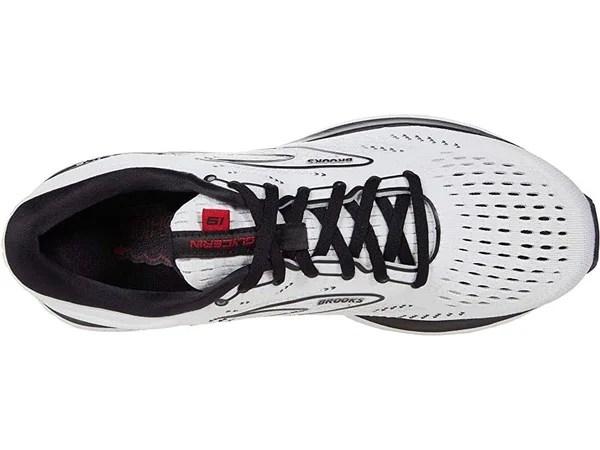 Brooks Men's Glycerin 19 - White - Black - Red - 7.5 - D