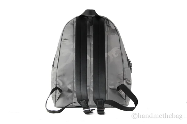 Michael Kors Kent Nylon Camouflage Print Neon Stripe Shoulder Backpack Bookbag