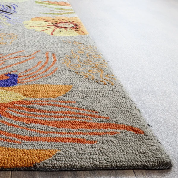 Safavieh Four Seasons FRS468C 4&0x22 x 4&0x22 Round Grey - Orange Area Rug
