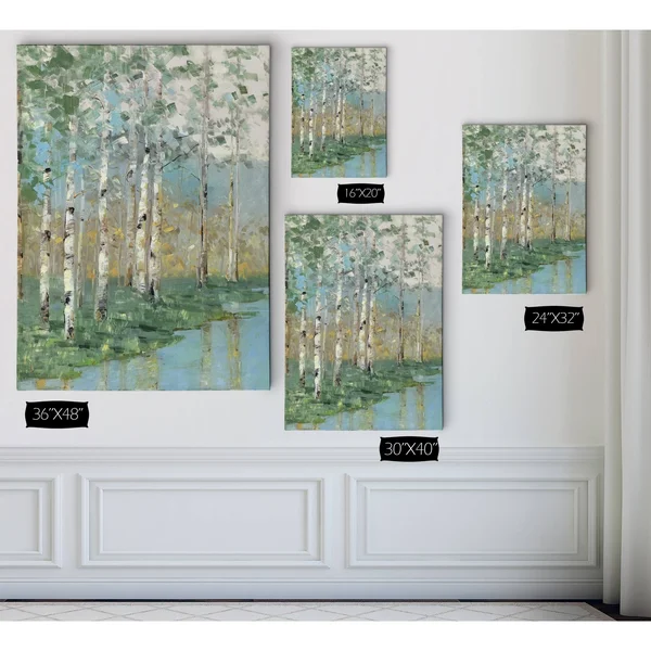 Birch Reflections I - Premium Gallery Wrapped Canvas - 24x32