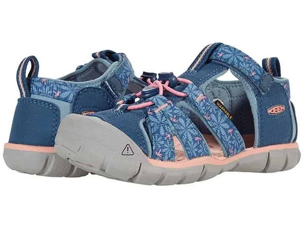 Keen Youth Seacamp II CNX Sandal - 2 - Real Teal - Stone Blue