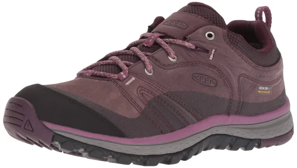 KEEN Women's Terradora Leather Waterproof Shoe - 7.5 - Peppercorn - Wine Tasting