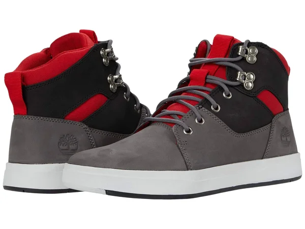 Timberland Men's Davis Square Chukka Boots Grey Nubuck, Size 9 Medium